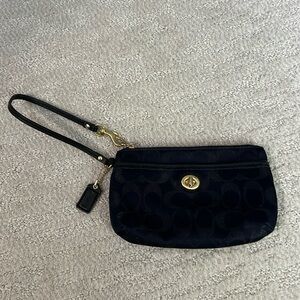 Coach zip clutch